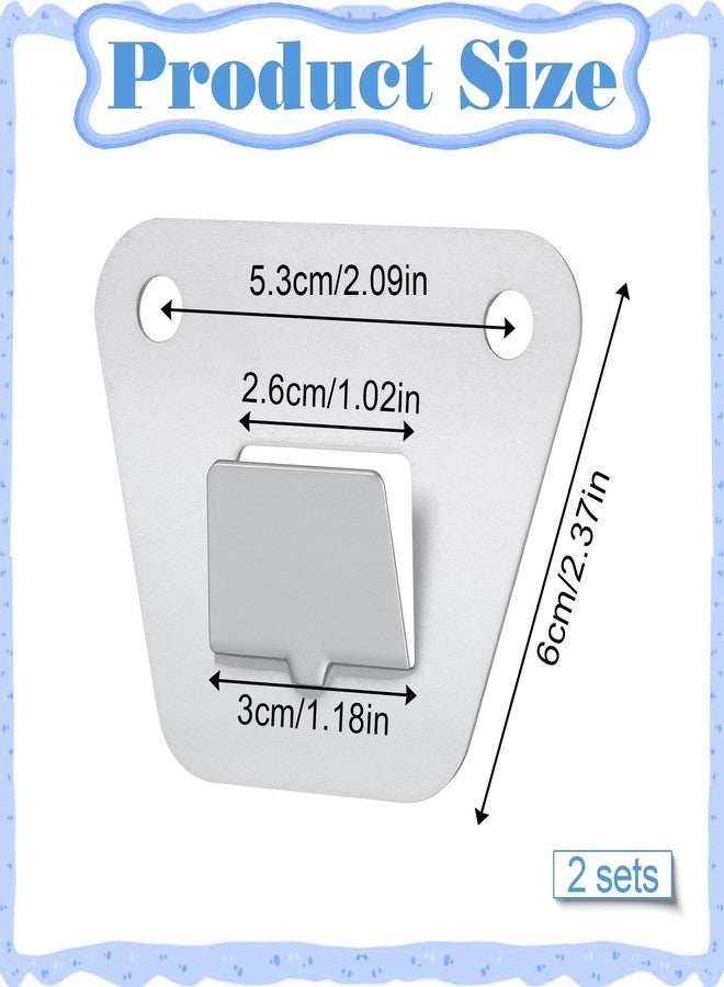 Psiriol 2 Set Heavy Duty Wall Fan Mounting Bracket, Wall Mount Fan Brackets Holders, Solid Steel with Fastening Screws, Oscillation Fans Hidden Holder - Image 2