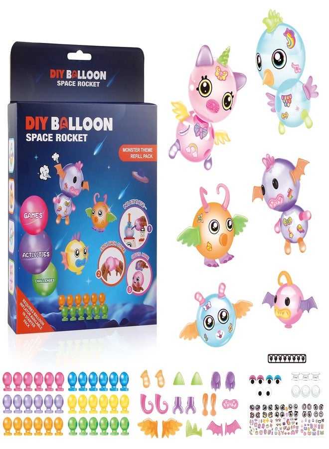 nicknack 170pcs DIY Balloons Accessories Kit for Kids,DIY Sticky Balloon Maker Toy Craft Kits for Kids,36pcs Magic Bouncy Balloon Refill Kit with Stickers Accessories,Toy Gift for Boys Girls Ages 3-12 - Image 2