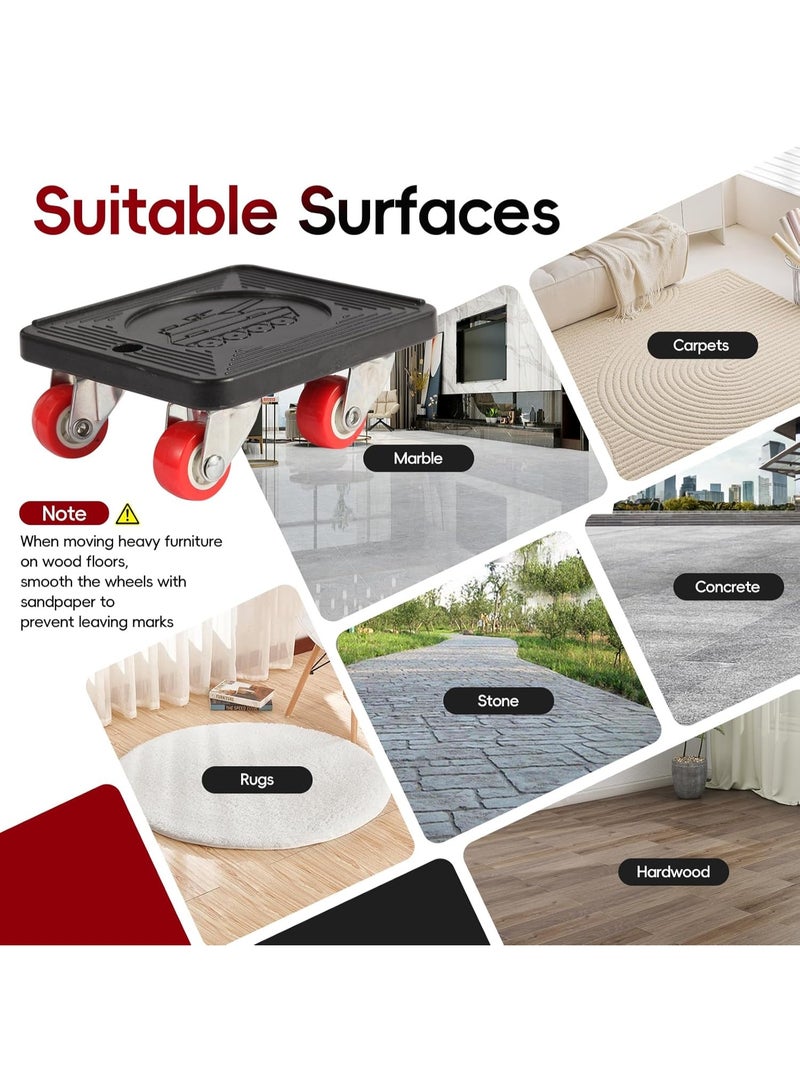 Arabest Furniture Lifter Tool Set with 360° Rotating Wheels Furniture Dolly,Heavy-Duty Mover for Furniture, Refrigerator, Sofa, and Cabinet - Image 4