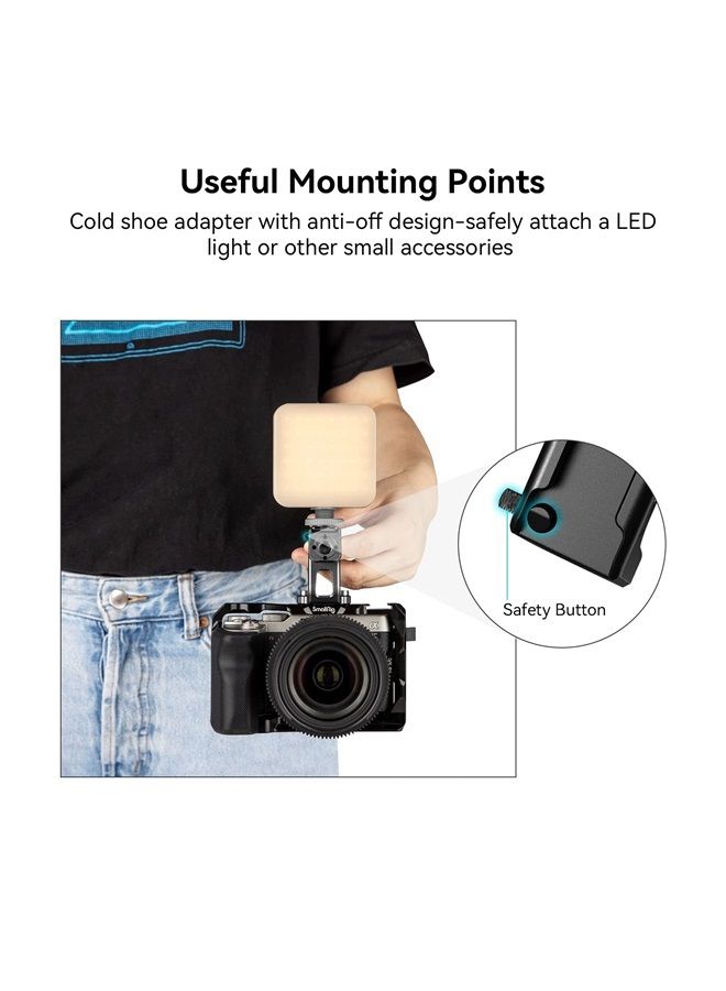 SMALLRIG Mini Top Handle for Lightweight Vlogging Cameras with 1/4"-20 Screws - HTS2756 SMALRIG Mini Top Handle for Lightweight Vlogging Cameras with 1/4"-20 Screws - HTS2756 - Image 3
