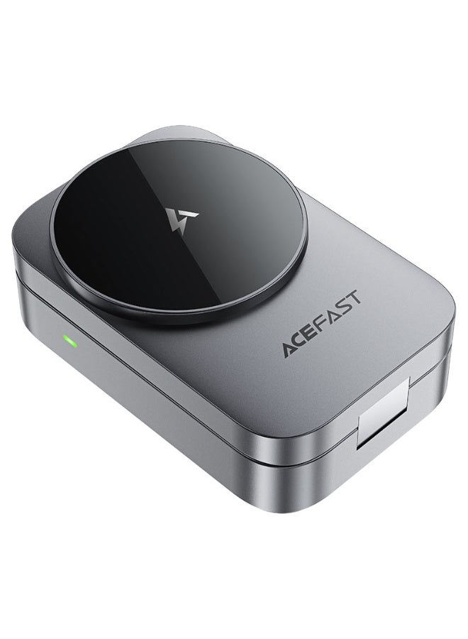 ACEFAST Magnetic Fast Wireless Charger 3 in 1 Holder E22, Desktop Stand, Supports MAG-Charge, Foldable,  For Phone, TWS Headset, Smart Watch - GREY - Image 2