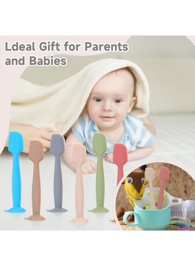 Meetion Baby Diaper Cream Spatula Applicator 3 Pack Butt Paste Spatula Soft Silicone,Diaper Rash Cream Applicator, Baby Essentials Must Haves Newborn Stuff (Red Green Grey) - Image 5