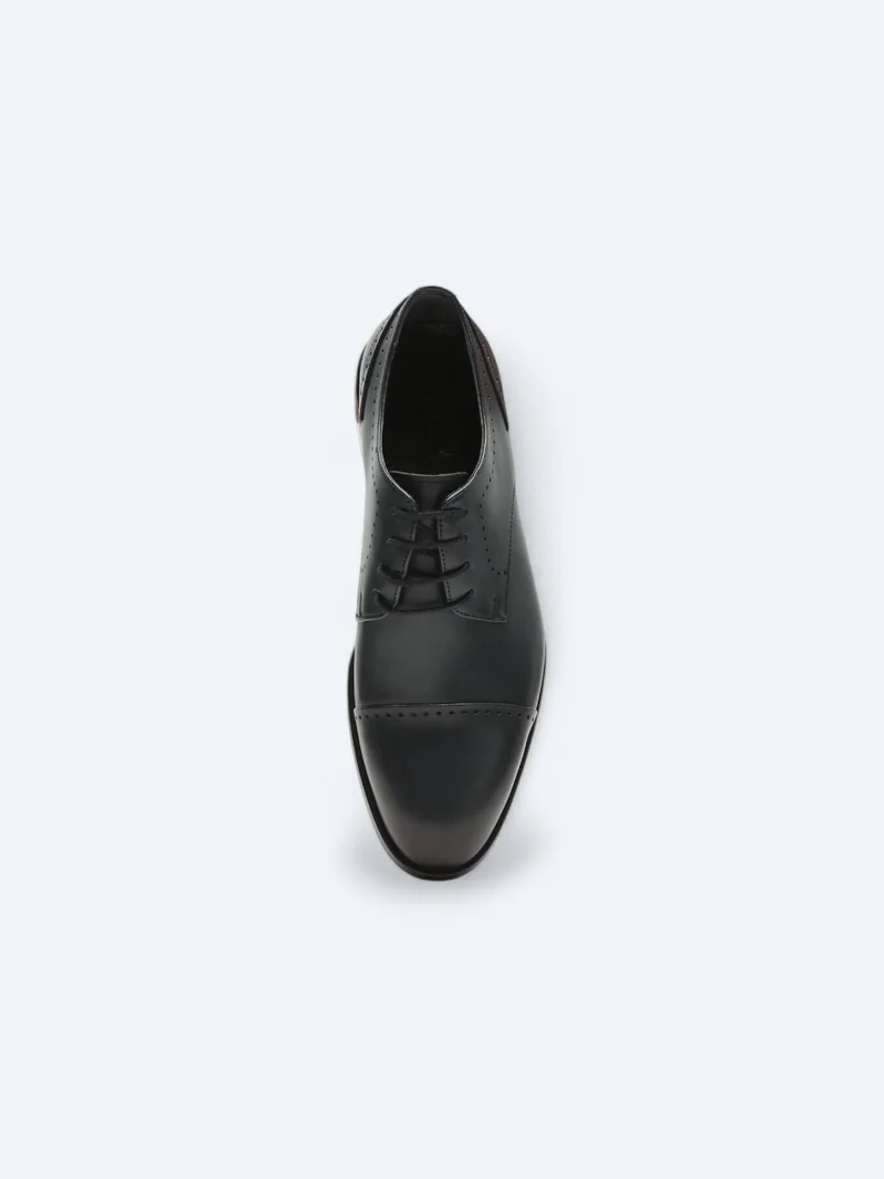 Kip Navy Blue Leather Classical Shoes