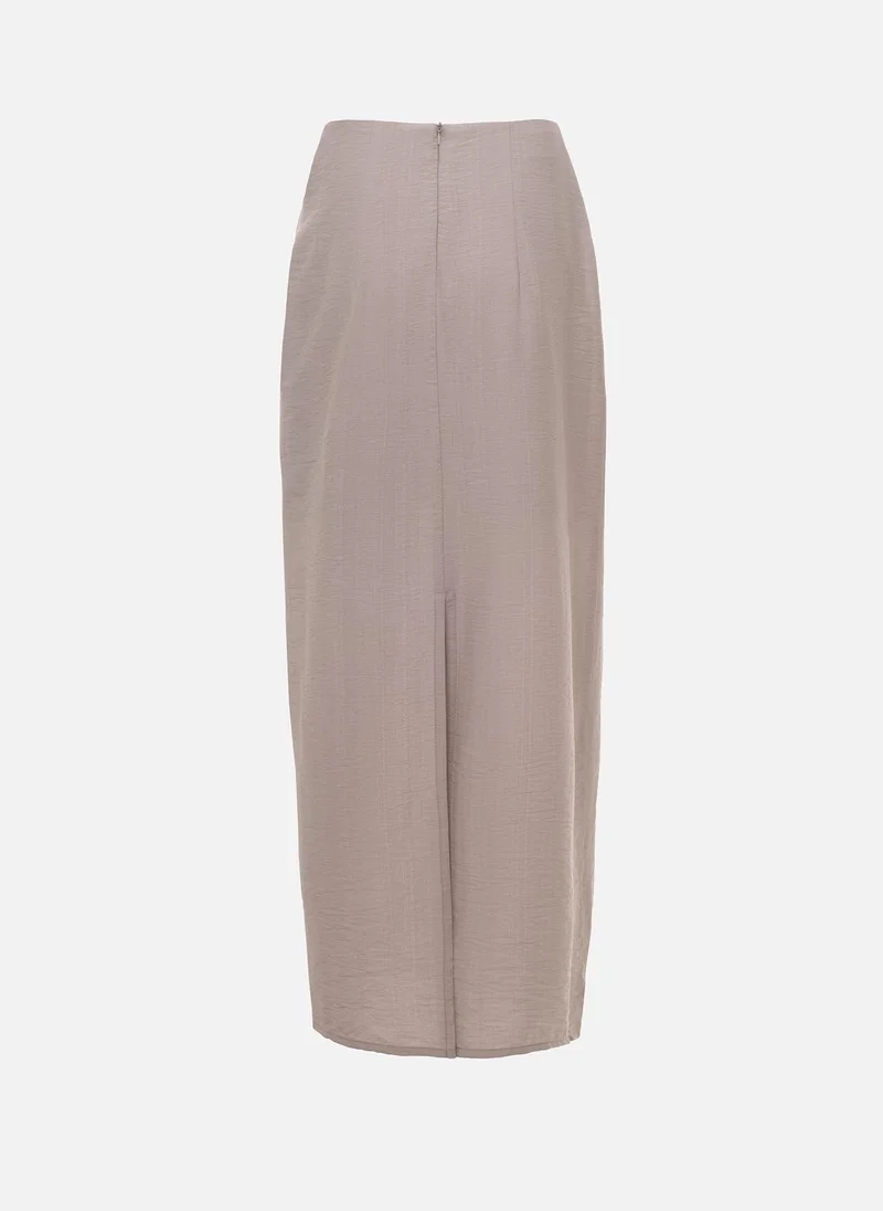 Lichi  Straight maxi skirt with decorative side pocket for Women | Best Price UAE