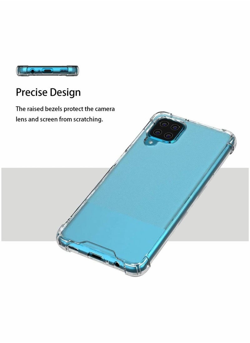SYOSI - Case for Samsung Galaxy A12 Case, KASTWAVE Clear Transparent Reinforced Corners TPU Shock-Absorption Flexible Cell Phone Cover for Samsung M12 Case 6.5" Clear - Image 1