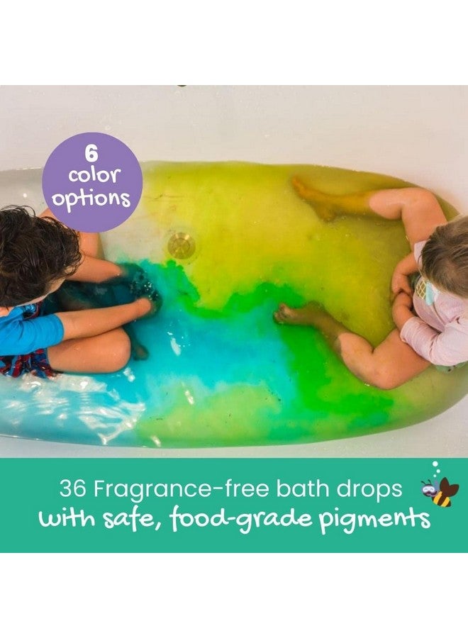 Honeysticks Ultimate Bath Fun Set - Non Toxic Bath Crayons (7 Pack) and Bath Color Tablets (36 Drops) for Hours of Creative Bathtub Fun - Natural and Food Grade Ingredients - Great Gift Set for Kids - Image 5