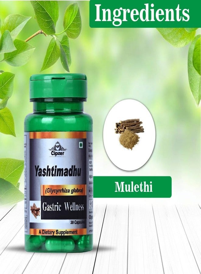Cipzer Yashtimadhu Capsules can help with inflammation, stomach pain, headaches, indigestion, constipation, acidity, gastritis & stomach ulcers (30 Capsule) - Image 4