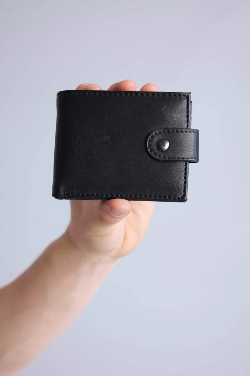 Man Faux Leather Wallets