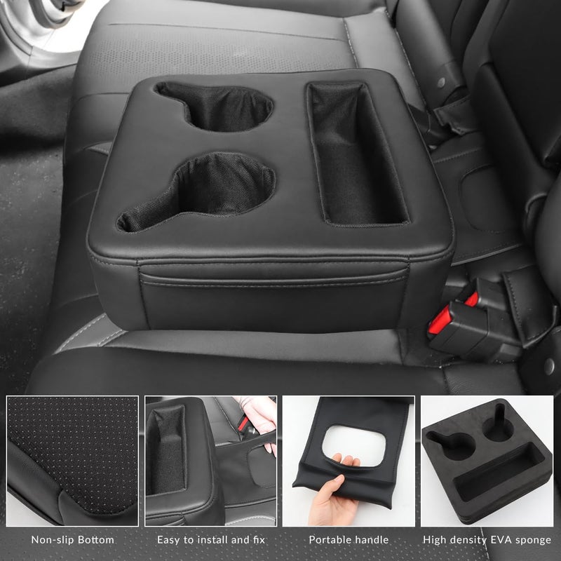 MARCHFA Cup Holders for Car SUV Backseat Cup Holders Rear Seat Drinks Holder Car Backseat Organizer Storage Backseat Accessories for Car Couch Boat Cup Holder Tray (Black) - Image 4