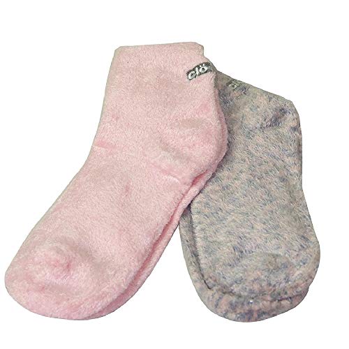 Cloudz *Cloudz - (2 Pairs!) Dreamy Pink Soft Plush Natural Aloe Vera Spa Socks - (Assorted Solid & Patterned) - Image 1