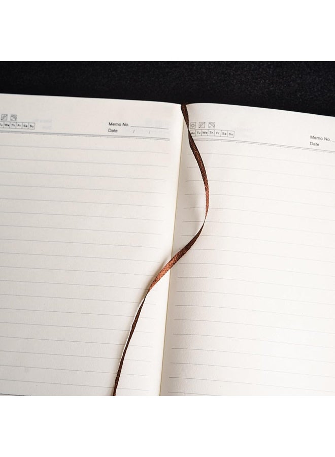 Premify A5 Pu Ruled Notebook, 100 Sheets Journal Hardcover Executive Diary With Premium Thick Paper, With Magnetic Buckle For Office School Home Business Writing & Note (Brown) - Image 2
