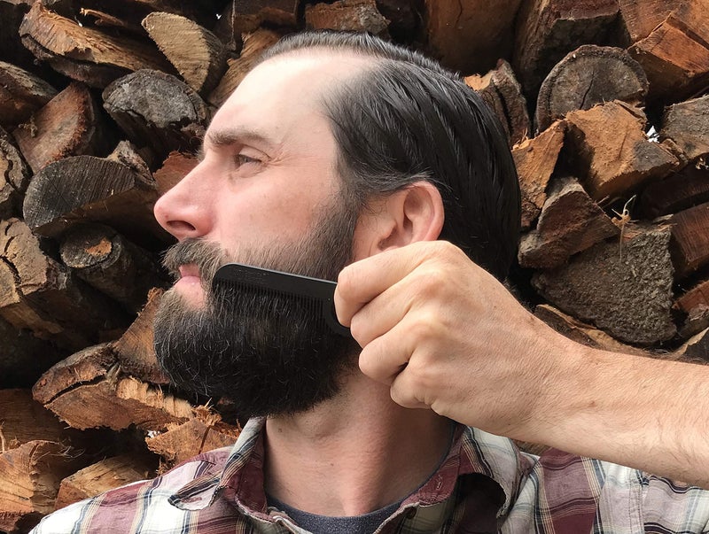 Chicago Comb Model 2 Carbon Fiber, Made in USA, Anti-static, 4 inches (10 cm) long, Fine-tooth, Pocket & Travel comb, for Thinner Hair, Beard & Mustache comb - Image 4