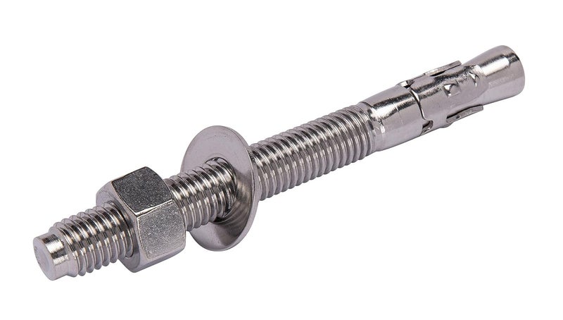 Bolt Dropper 1/2" X 5-1/2" Wedge Anchor (5pc), 18-8 Stainless Steel Corrosion Resistant Commercial Grade Washers and Nuts Included Choose Size - Image 5