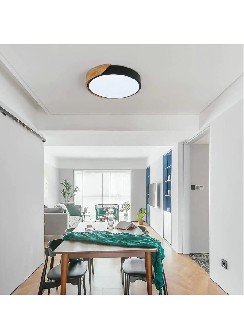 Goeco Modern Wood Ceiling Light Round  - Image 5