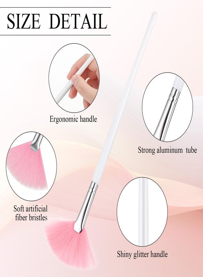 Maitys 9 Pieces Facial Fan Mask Brushes, Soft Facial Applicator Brushes Tools for Peel Glycolic Makeup for Mud Cream(Multicolor) - Image 3