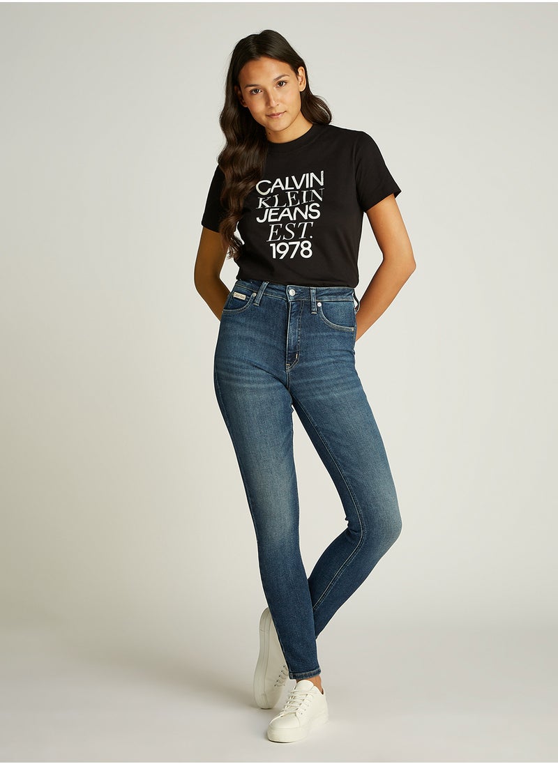 Calvin Klein Jeans - Mixed Logo Regular Tee - Image 1