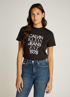 Calvin Klein Jeans Mixed Logo Regular Tee  - Image 1