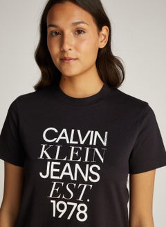 Calvin Klein Jeans Mixed Logo Regular Tee  - Image 3