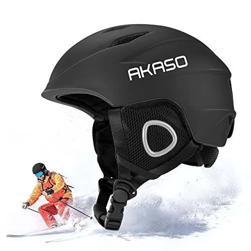 AKASO Ski Helmet for Men and Women, Snowboard Helmet, Goggles Compatible, Youth - Image 1