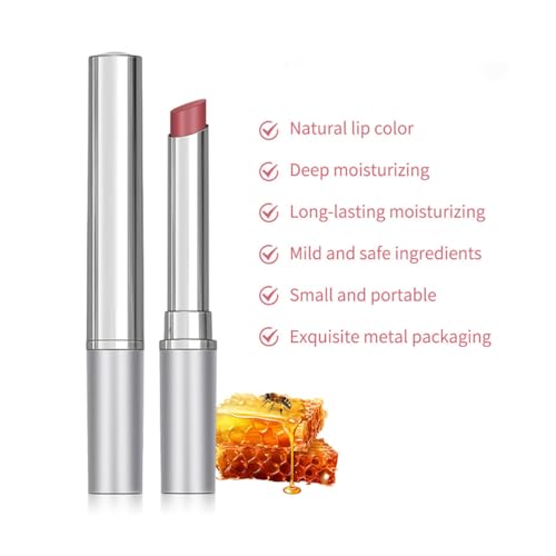 Baorder 2PCS Honey Lipstick Tinted Lip Balm,Black and Pink Lipstick,Hydrating Natural Glossy Sheer Black Lip Balm,Moisturizing Makeup Lip Care for Repairing Dry Lips - Image 3