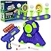 GMAOPHY Shooting Games Toy Gift for Age 5 6 7 8 9 10 Years Old Kids Glow in The Dark Boy Gift Floating Ball Targets with Foam Dart Toy Blaster 10 Balls 5 Targets - Image 4