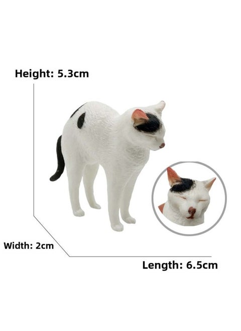 Children's Simulation Cat Model Cloth Doll Cat Lazy Orange Cat Leg Lifting Cat Sleeping Posture Flower Cat Siamese Cat Pet Cat Ornaments-Color:3104 Sloth Cat (23g)