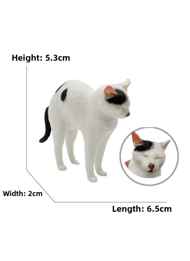 Children's Simulation Cat Model Cloth Doll Cat Lazy Orange Cat Leg Lifting Cat Sleeping Posture Flower Cat Siamese Cat Pet Cat Ornaments-Color:3104 Sloth Cat (23g)