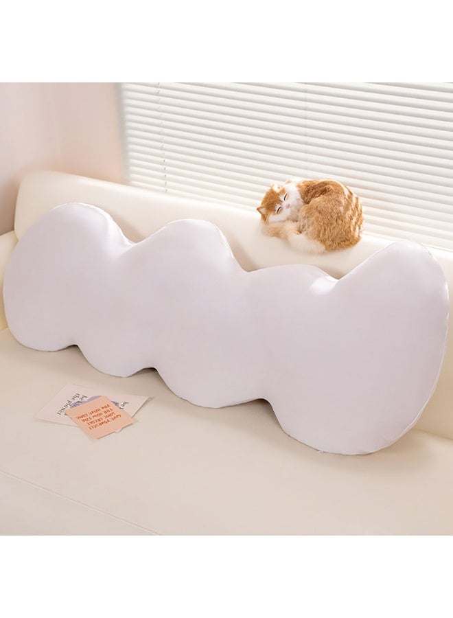 Side Sleeper Body Pillow, Cloud Shape Cooling Long Pillow with Removable Cover for Comfortable Sleep, Full Body Pillow for Kids Adults Pregnancy (Grey)  - Image 1