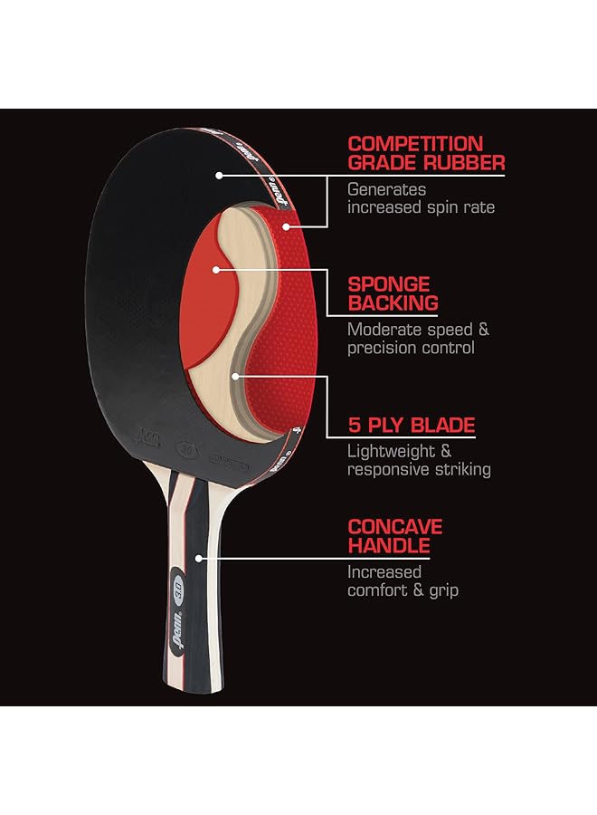 PENN 3.0 Competition Ping Pong Paddles Choose Single Table Tennis Paddle Or Deluxe 2 Or 4 Player Kit With Balls And Storage Case - Image 2