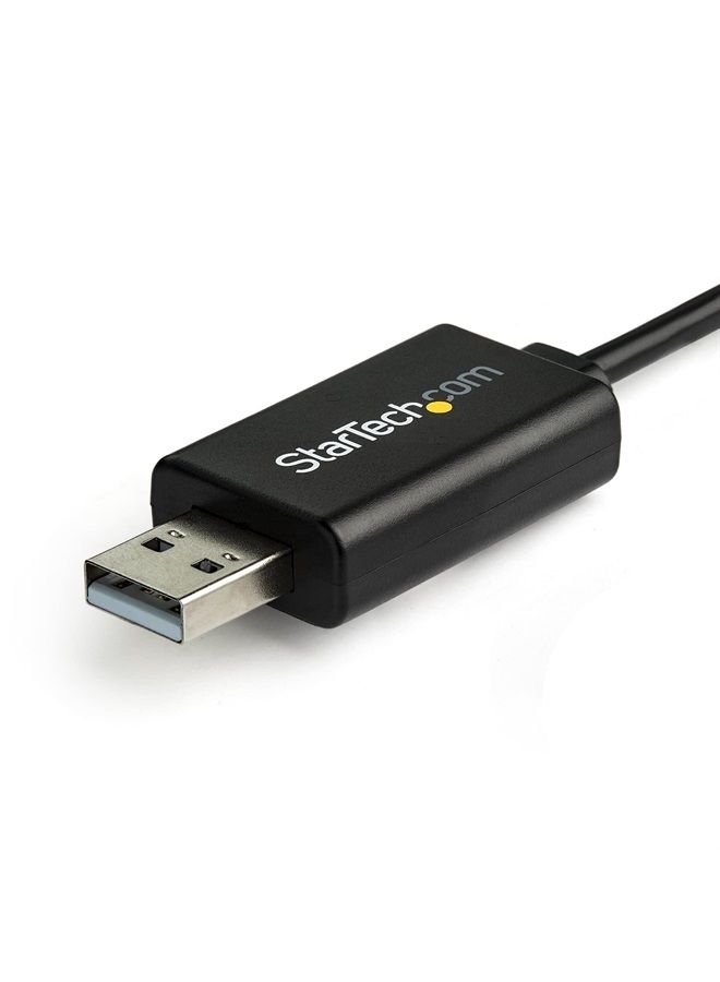 6 ft (1.8 m) Cisco USB Console Cable - USB to RJ45 Rollover Cable - 460Kbps - Windows, Mac and Linux Compatible - M/M (ICUSBROLLOVR),Black