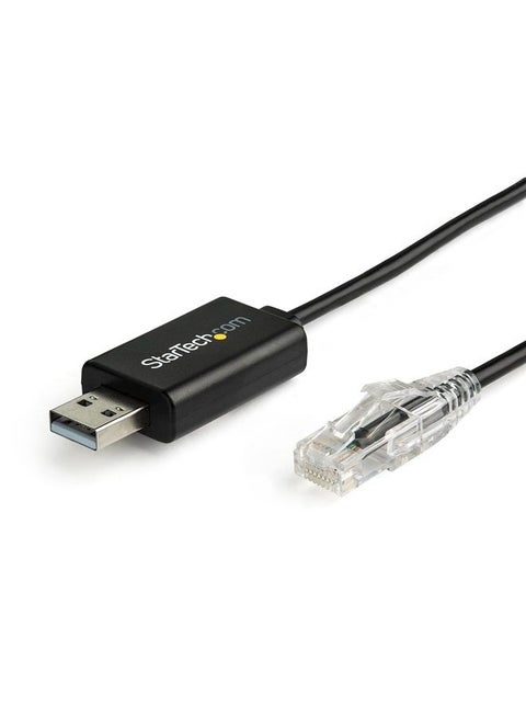 6 ft (1.8 m) Cisco USB Console Cable - USB to RJ45 Rollover Cable - 460Kbps - Windows, Mac and Linux Compatible - M/M (ICUSBROLLOVR),Black