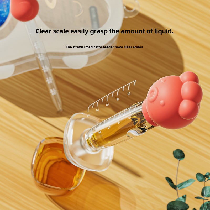 Medicine Feeding Artifact Pacifier Medicine Feeding Baby Anti-choking Drink Water Baby Children Take Medicine Children's Straw Neonatal Dropper(Pill feeder-Green [delivery and storage box]]) - Image 5