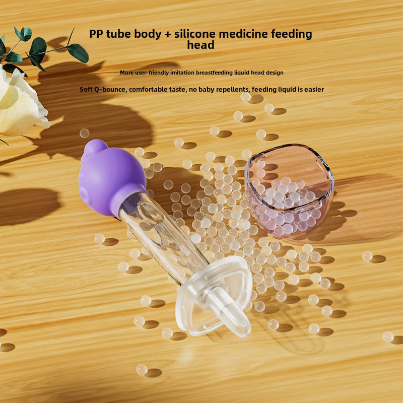 Medicine Feeding Artifact Pacifier Medicine Feeding Baby Anti-choking Drink Water Baby Children Take Medicine Children's Straw Neonatal Dropper(Pill feeder-Green [delivery and storage box]]) - Image 3