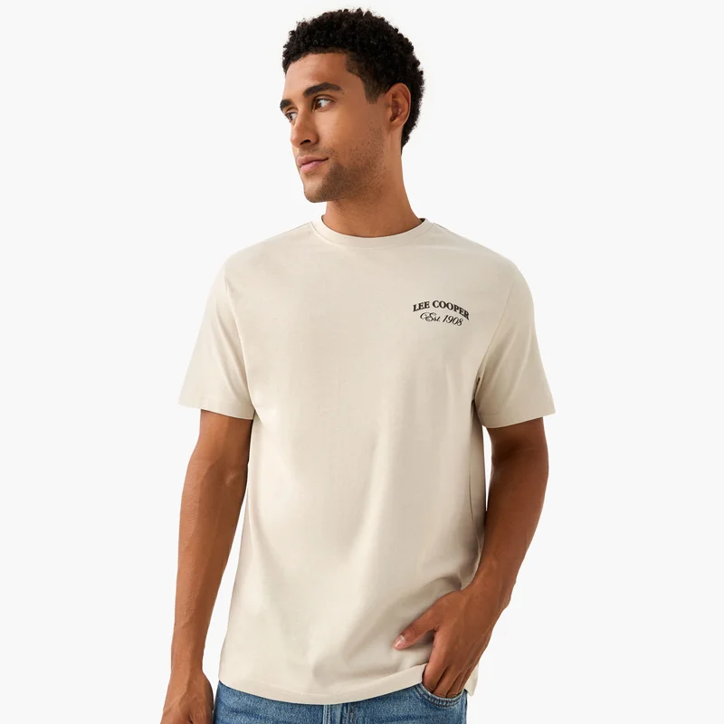 Lee Cooper Lee Cooper Typographic Print Crew Neck T-shirt