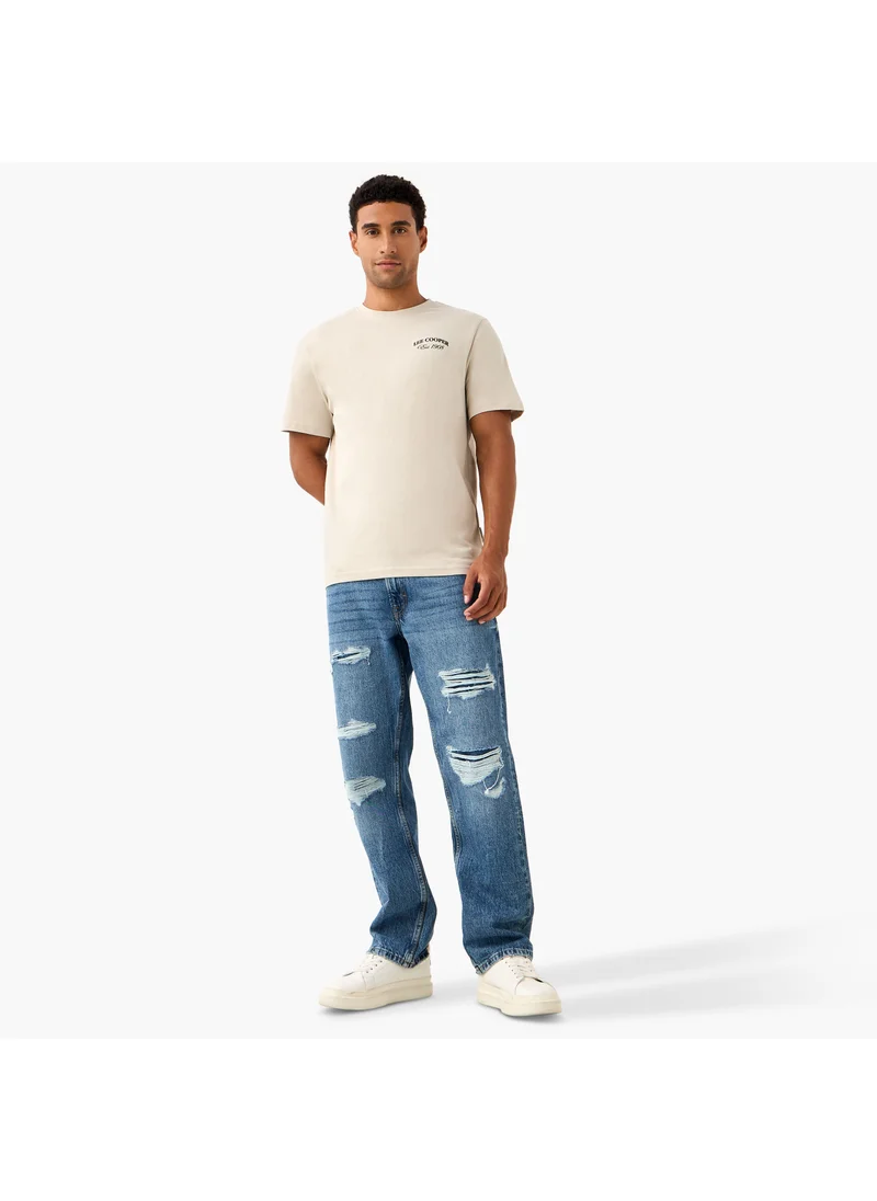 Lee Cooper Lee Cooper Typographic Print Crew Neck T-shirt