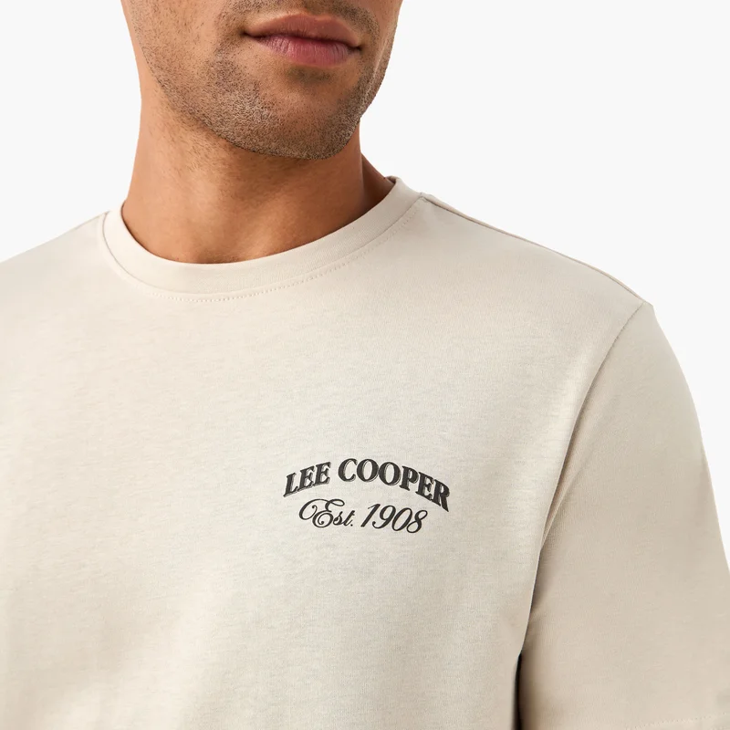 Lee Cooper Lee Cooper Typographic Print Crew Neck T-shirt