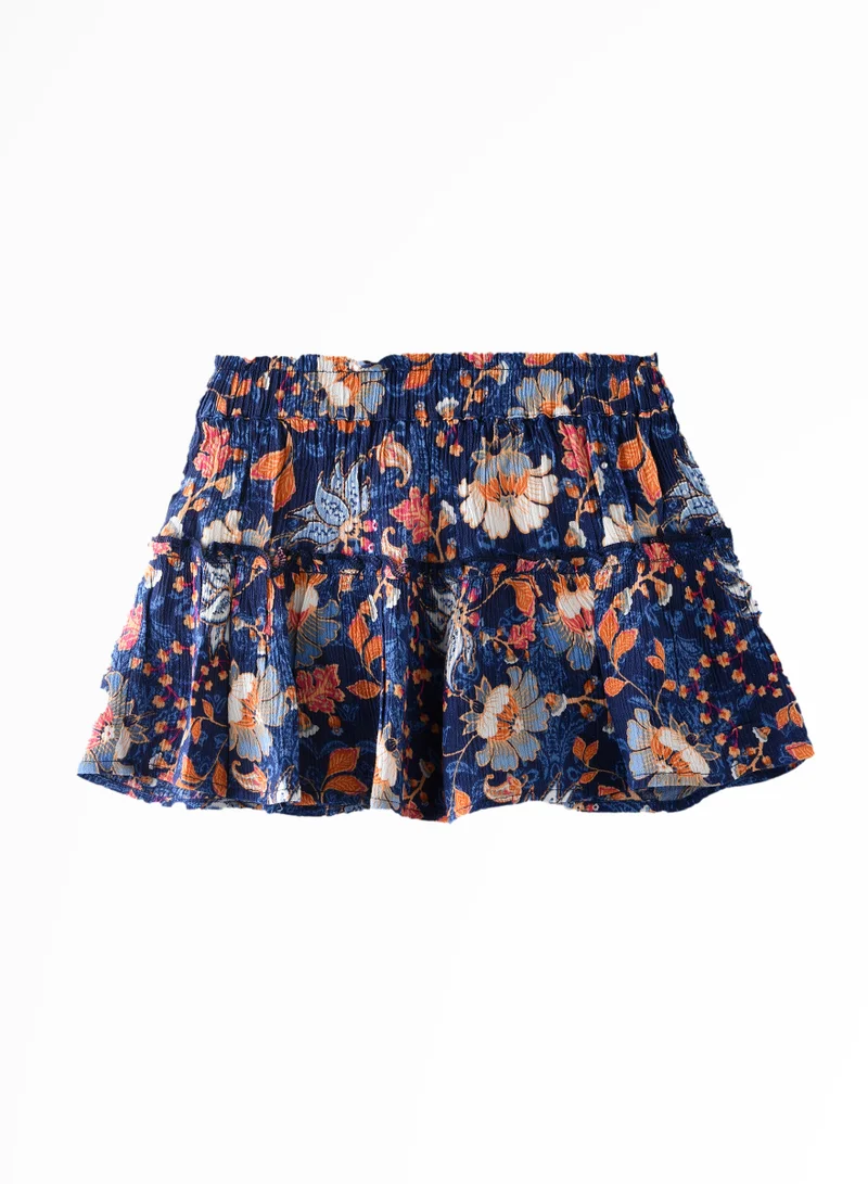 Jelliene Sunny Swirls: Girls' Comfy Crepe Skirts Twirling Fun & Summer Vibes