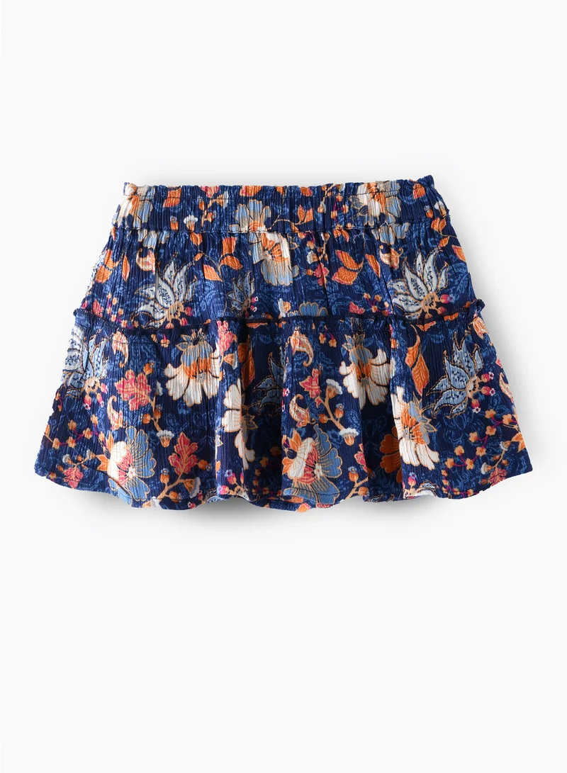 Jelliene Sunny Swirls: Girls' Comfy Crepe Skirts Twirling Fun & Summer Vibes