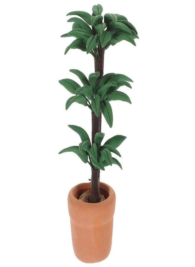 Alasum Dollhouse Rich Tree Miniature Dollhouse Mini Plant Pots Artificial Indoor Plants Faux Model Garden Potted s Bonsai Simulation - Image 1