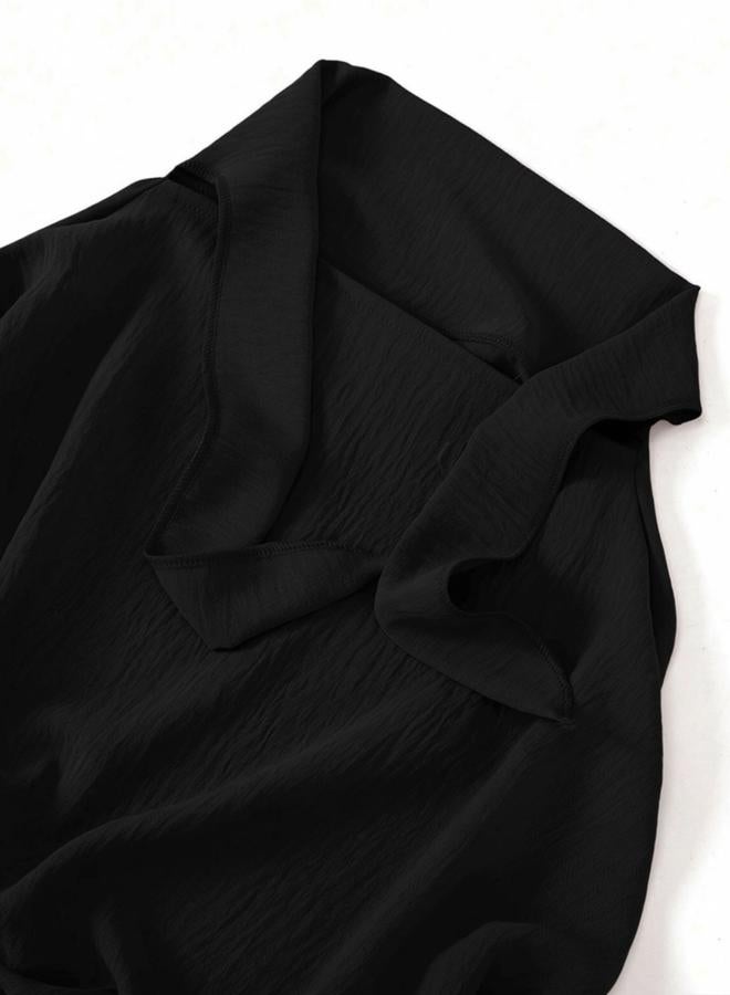 Take Two Black Solid Hijab - Image 2