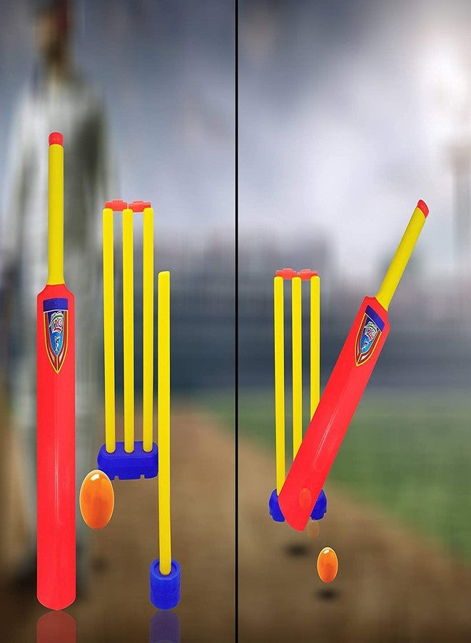 Fully Cricket Set for Kids with Stump and Ball Birthday Gift for Kids (Multicolor) - Image 4