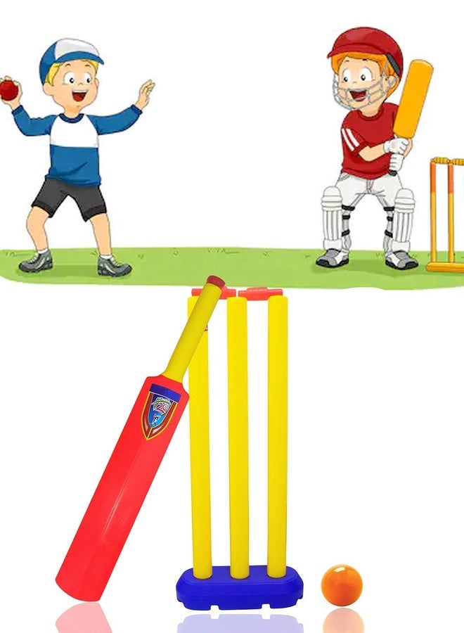 Fully Cricket Set for Kids with Stump and Ball Birthday Gift for Kids (Multicolor) - Image 5