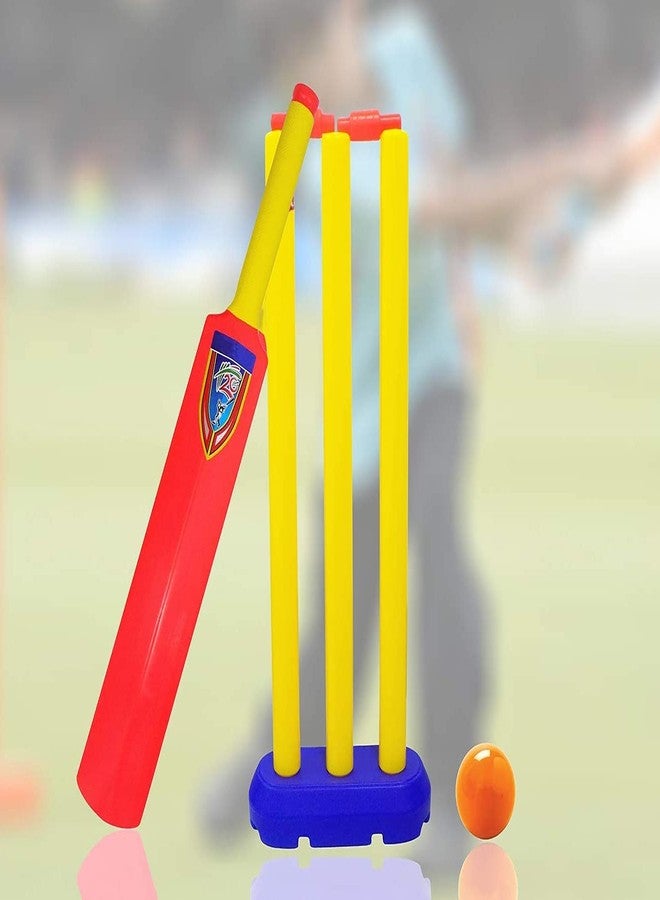 Fully Cricket Set for Kids with Stump and Ball Birthday Gift for Kids (Multicolor) - Image 1