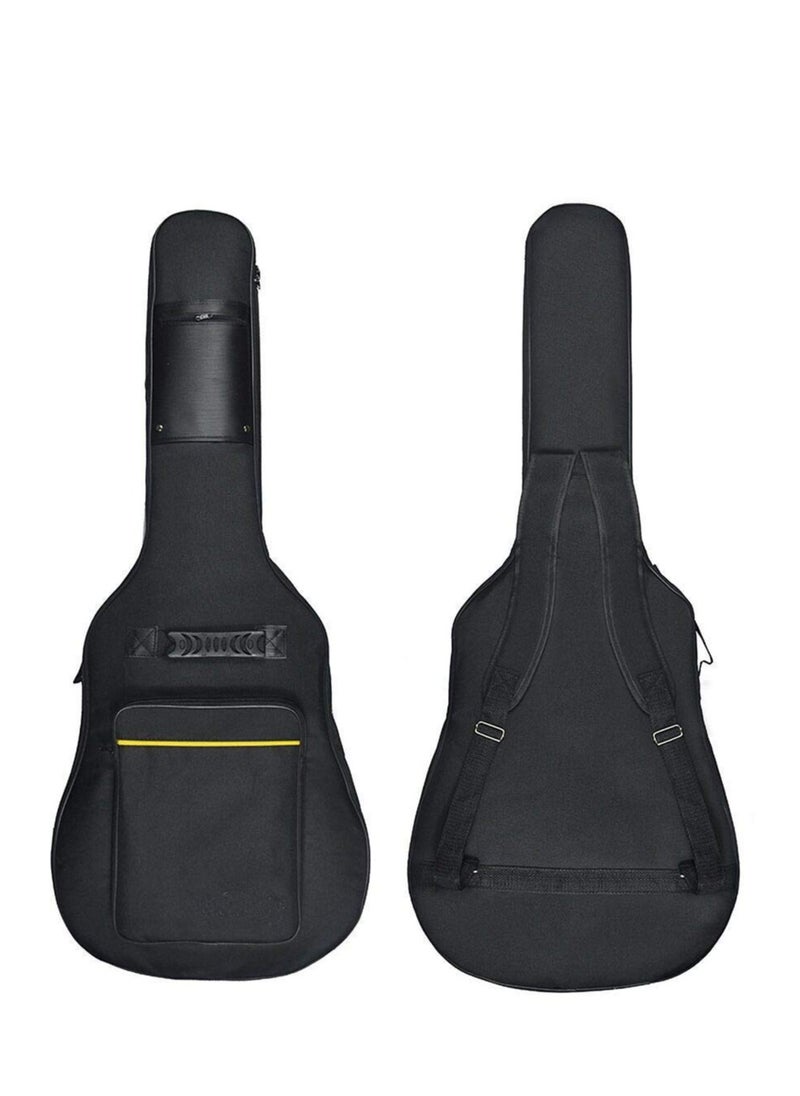 Generic 41" Guitar Bag Waterproof Guitar Case with Double Adjustable Shoulder Strap Guitar Case (Black)  - Image 1