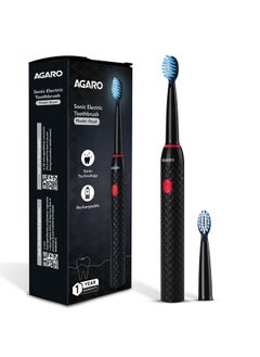 Royal Sonic Electric Toothbrush For Adults With 3 Modes, 19000 Strokes Per Minute, 2 Brush Heads, Dupont Soft Nylon Bristles, Rechargeable Lasting Up To 25 Days, Power Toothbrush, Black - pzsku/Z9670EF9837154C192918Z/45/_/1733730036/08b26eb2-da91-4fcc-9a63-ab567b07ab1a