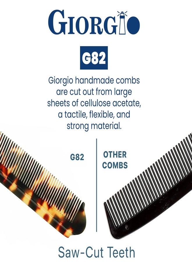Giorgio G82 Fine Tooth Folding Pocket Comb for Men, for Everyday Grooming Styling Hair, Beard or Mustache, Use Dry or with Balms, Handmade, Saw Cut Hand Polished - Image 5