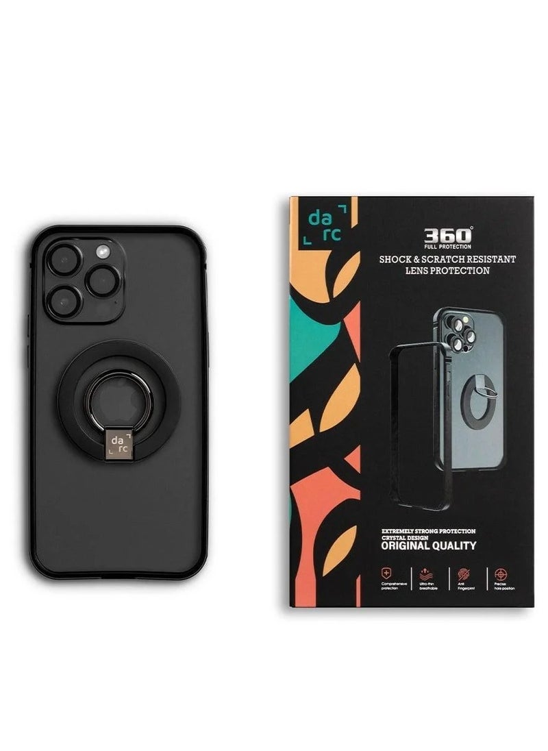 darc iPhone 14 Pro 3-in-1 Frame + Camera Protection + MagSafe Grip Black  - Image 2