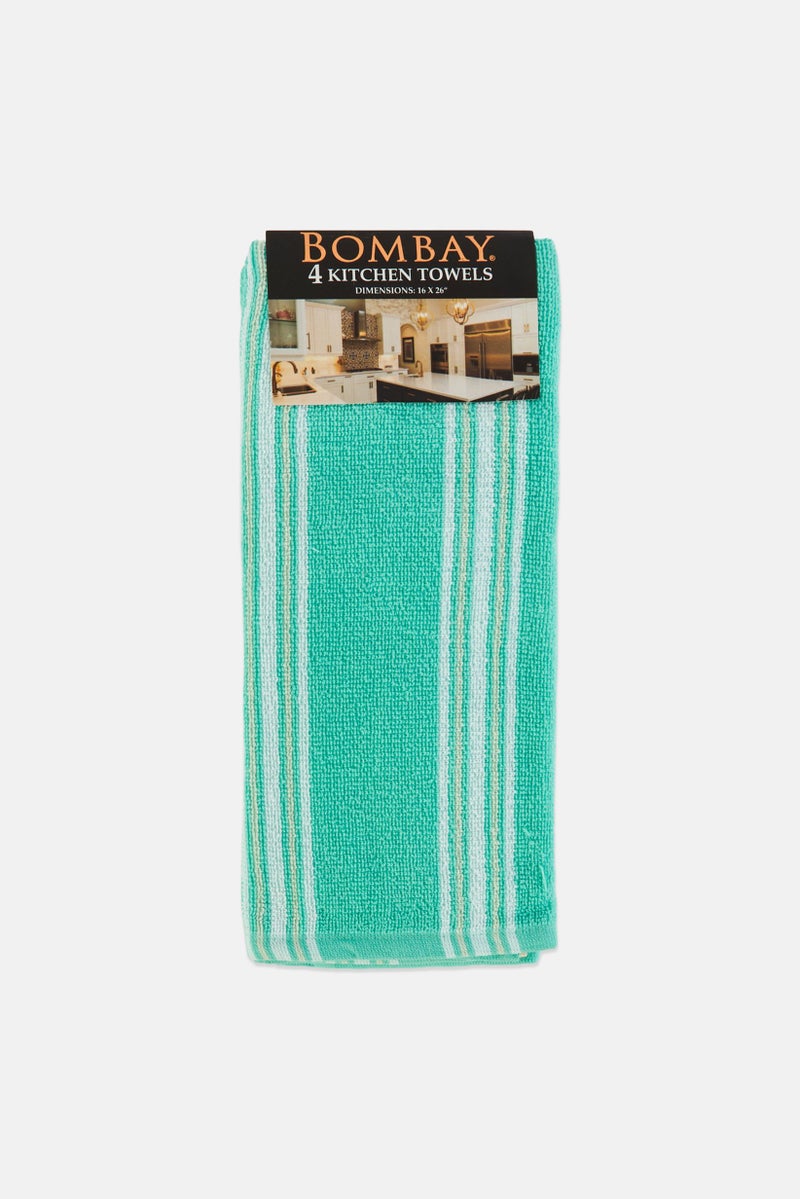 Bombay 4 Pcs Kitchen Towels, Multicolor - Image 1