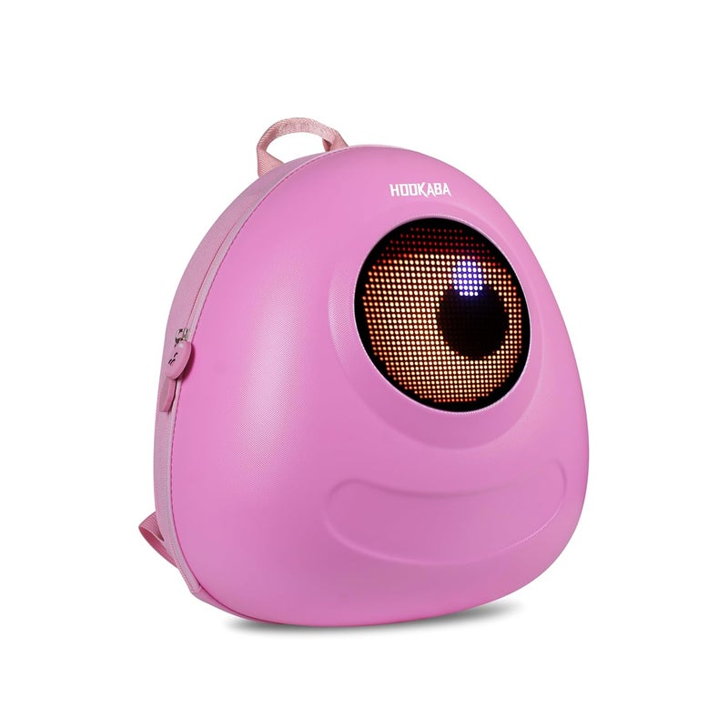 Hookaba Store Hookaba GlowBuddy LED Eyes Backpack | Kids Smart Bag With App Control, Programmable Screen & Water Resistant | For School, Picnic, Travel | Mini Digital Daypack For Girls & Boys - Image 1