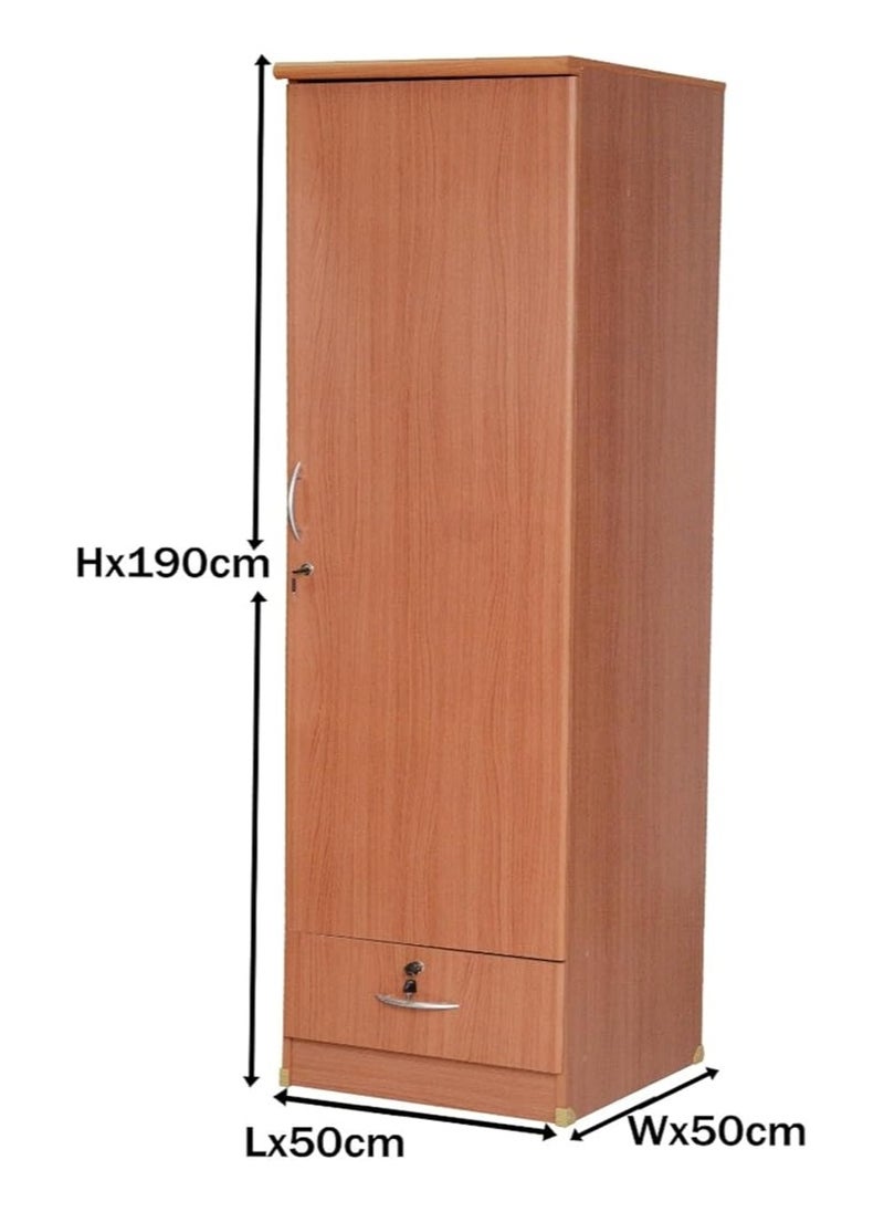 Multi Home Furniture 1 Door Wardrobe MH-611-OAK  - Image 1